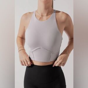 POPFLEX Cleo Corset Crop Bralette - Smoky Lilac
Size: M